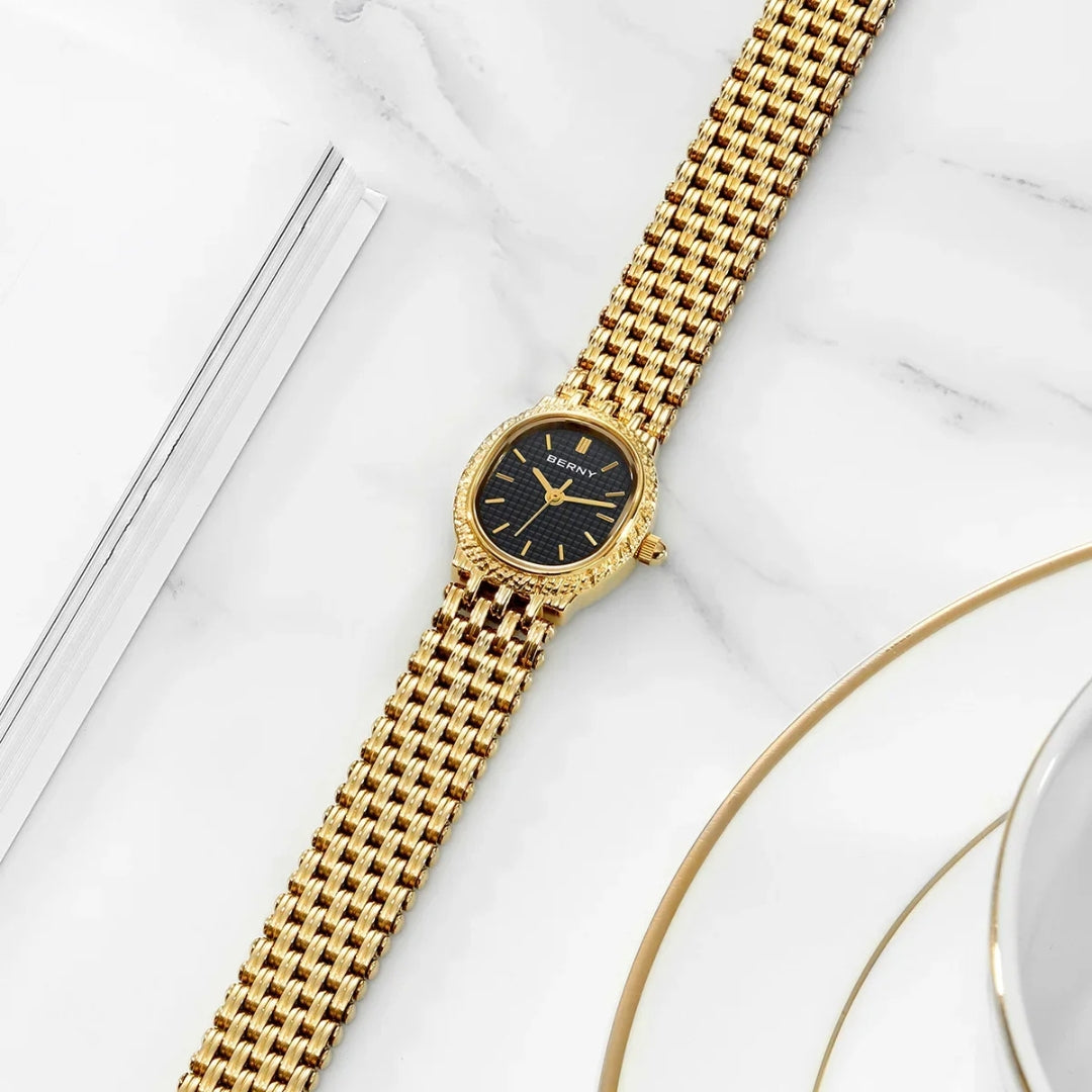 ETERNA | Women's Gold Stainless Steel Waterproof Quartz Watch