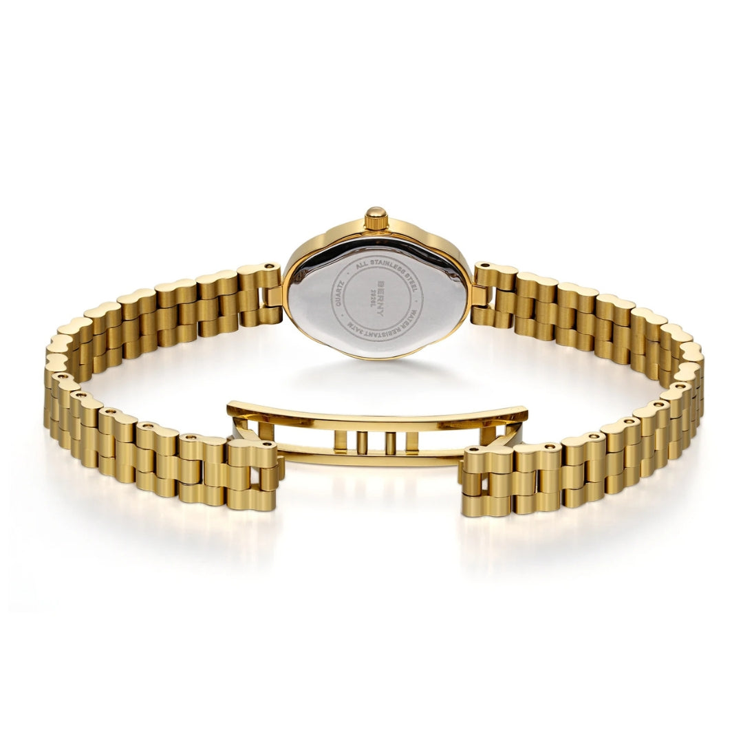 NOVA | Women's Gold Stainless Steel Waterproof Quartz Watch