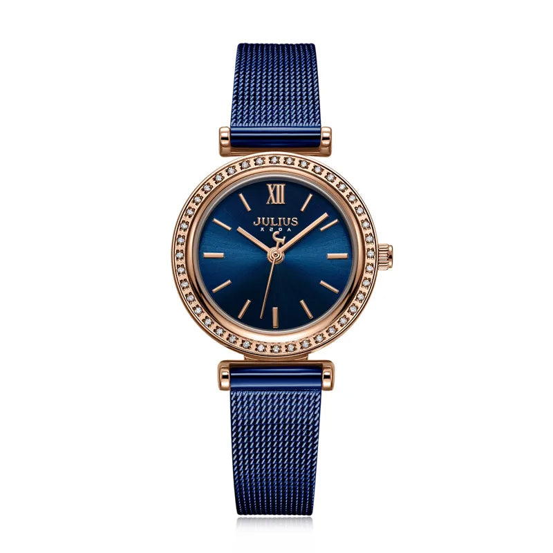 JULIUS OJSTER | Women's Stainless Steel Quartz Watch Rhinestone