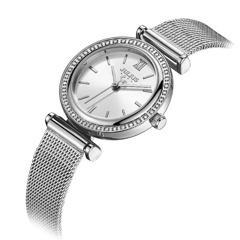 JULIUS OJSTER | Women's Stainless Steel Quartz Watch Rhinestone