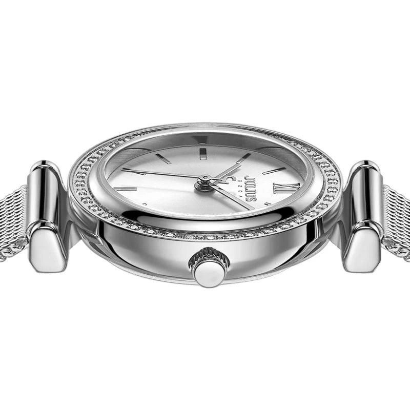 JULIUS OJSTER | Women's Stainless Steel Quartz Watch Rhinestone